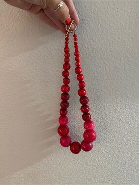 Red Beaded Necklace